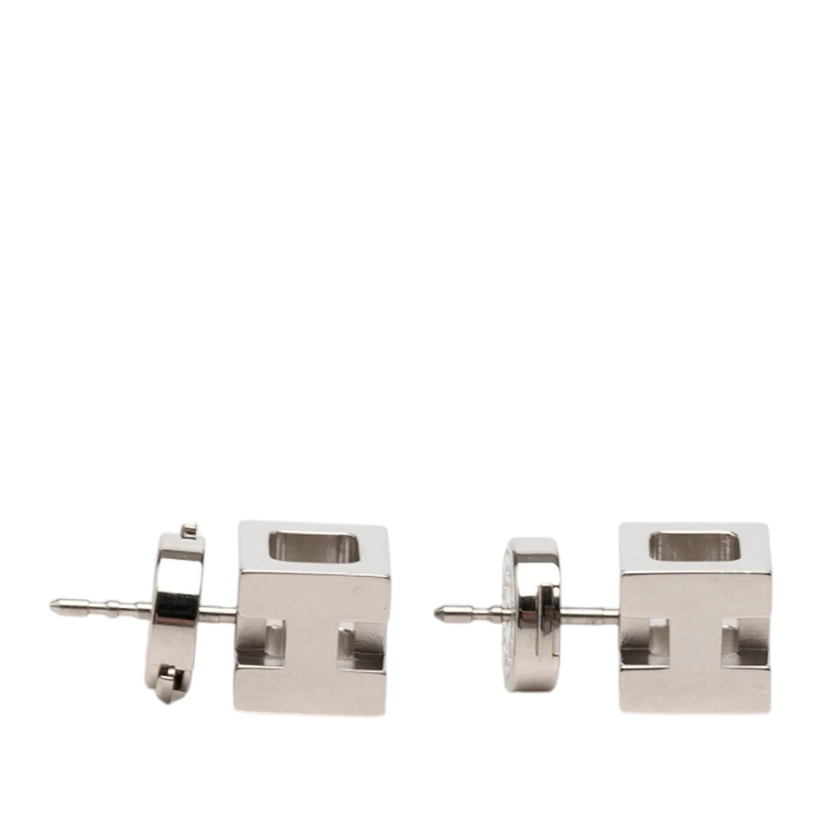 Palladium Plated Cage dH Cube Push Back 4