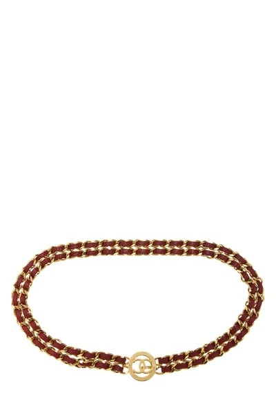 Chanel — & Sunburst Double Chain Belt — Accessory — resale
