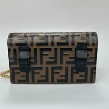Fendi Embossed Crossbody Wide Strap Top Handle 2