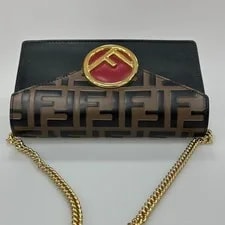Fendi Embossed Crossbody Wide Strap Top Handle 3