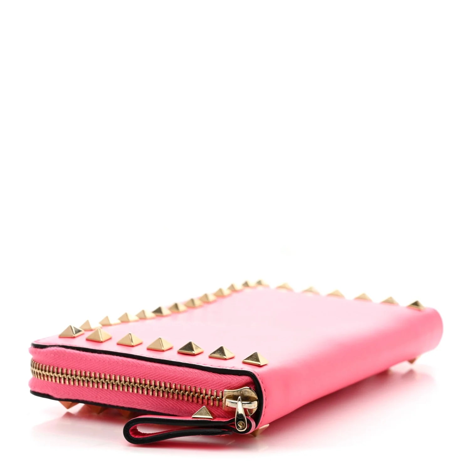 Rockstud Zip Around Wallet Fuxia Fluo 4