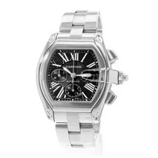Cartier Roadster W62020X6 2618 43mm Black Dial Steel Papers 2006 4
