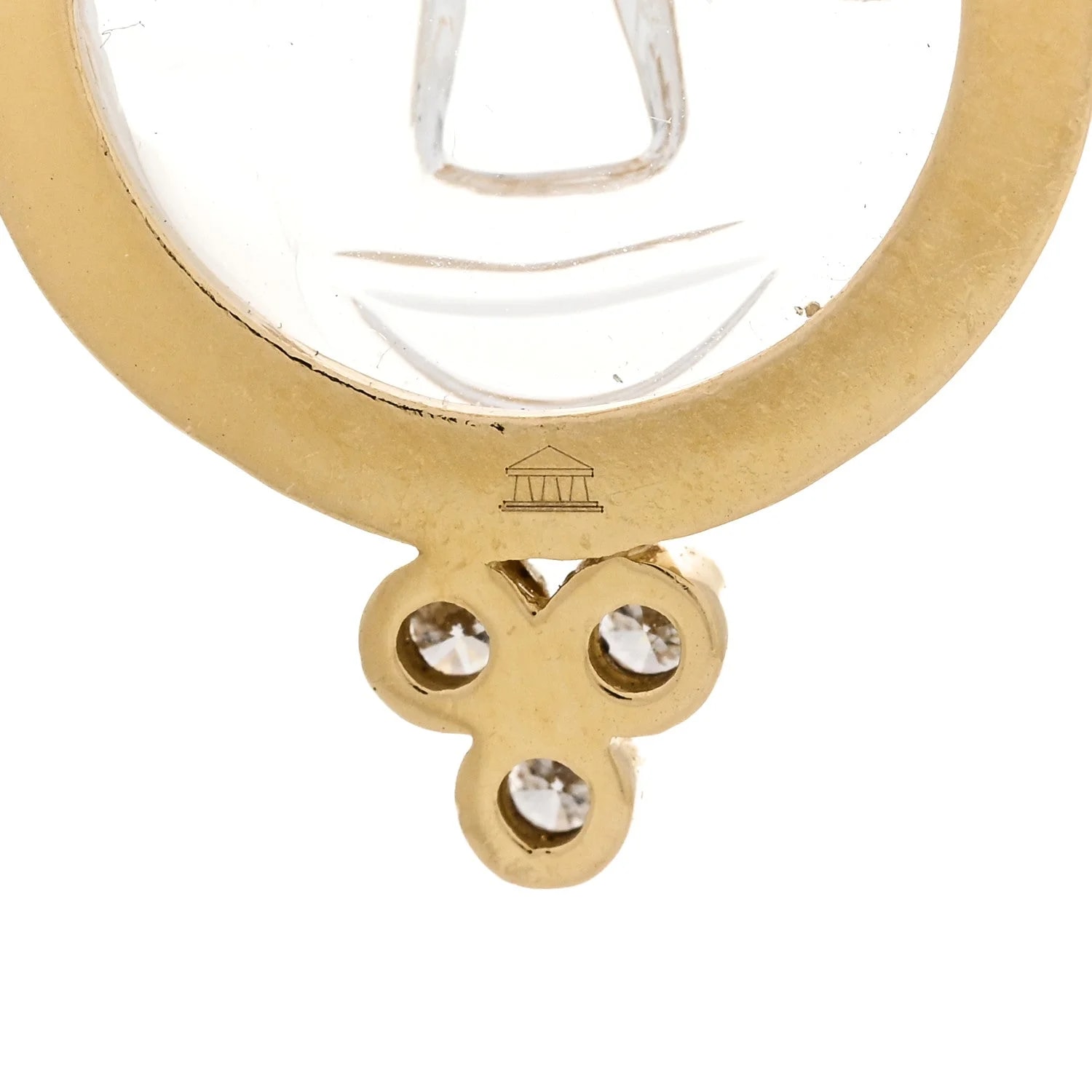 18K Yellow Gold Rock 15mm Moonface 4