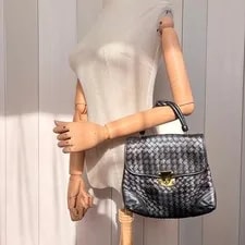 Bottega Veneta Knot Handle Metallic Flap 2