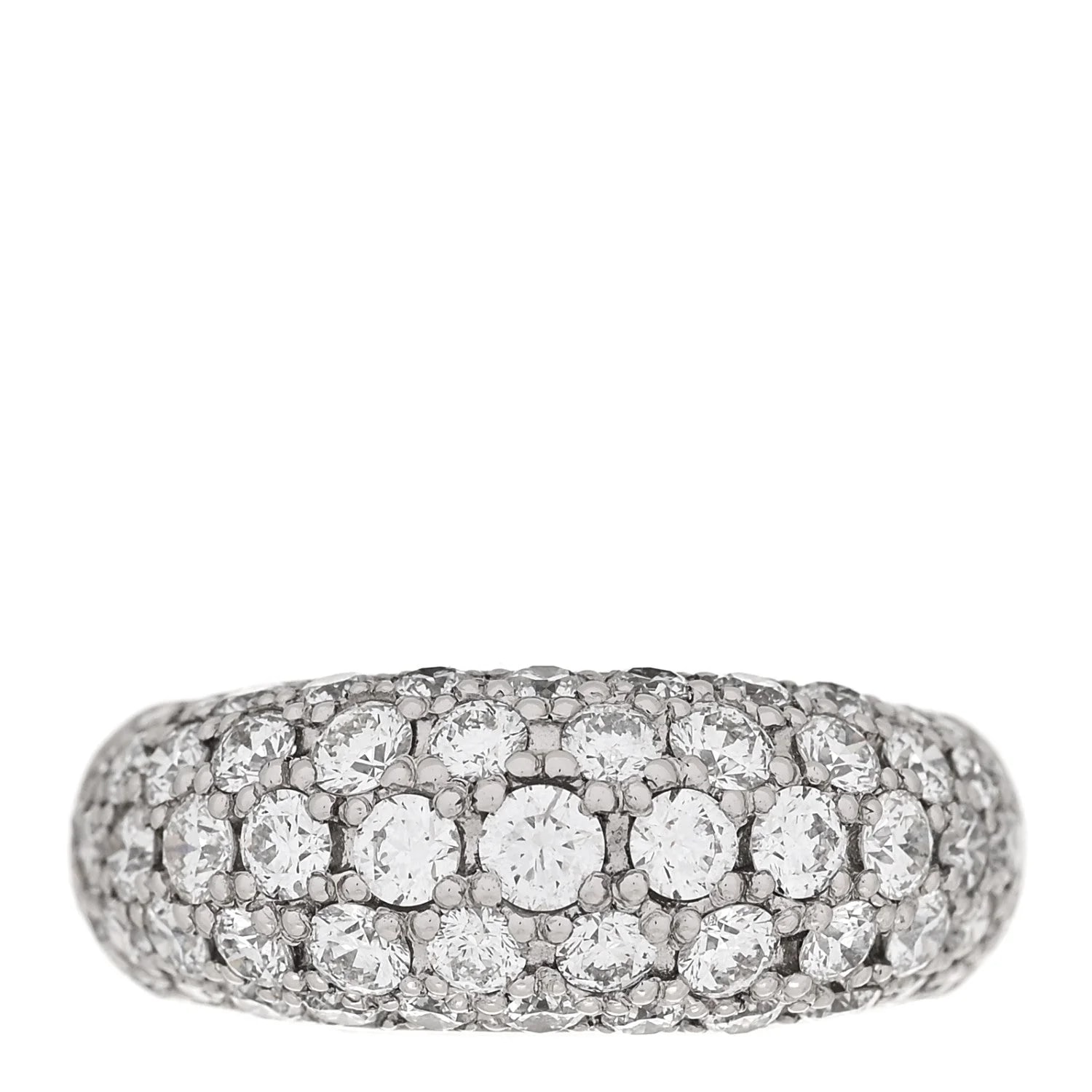 2.01ctw Five Row Half Eternity Dome Band 51 5.75 — Jewelry — resale