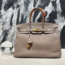 Hermès — Auth Hermès Birkin 35 Elephant TC — Handbag — resale
