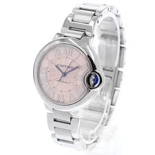 Cartier Baron Blue SM W6920100 Pink Dial Automatic Watch_963153 3