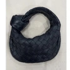 Woven — ’S Woven Crescent , Hardware Zip Closure, Lined — Handbag — resale