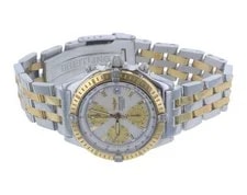 Breitling Chronomat D13352 MOP Dial 18k TT Bezel and Band With Box and Papers 2