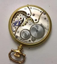 Zenith Pocket Watch Movement With Dial 4