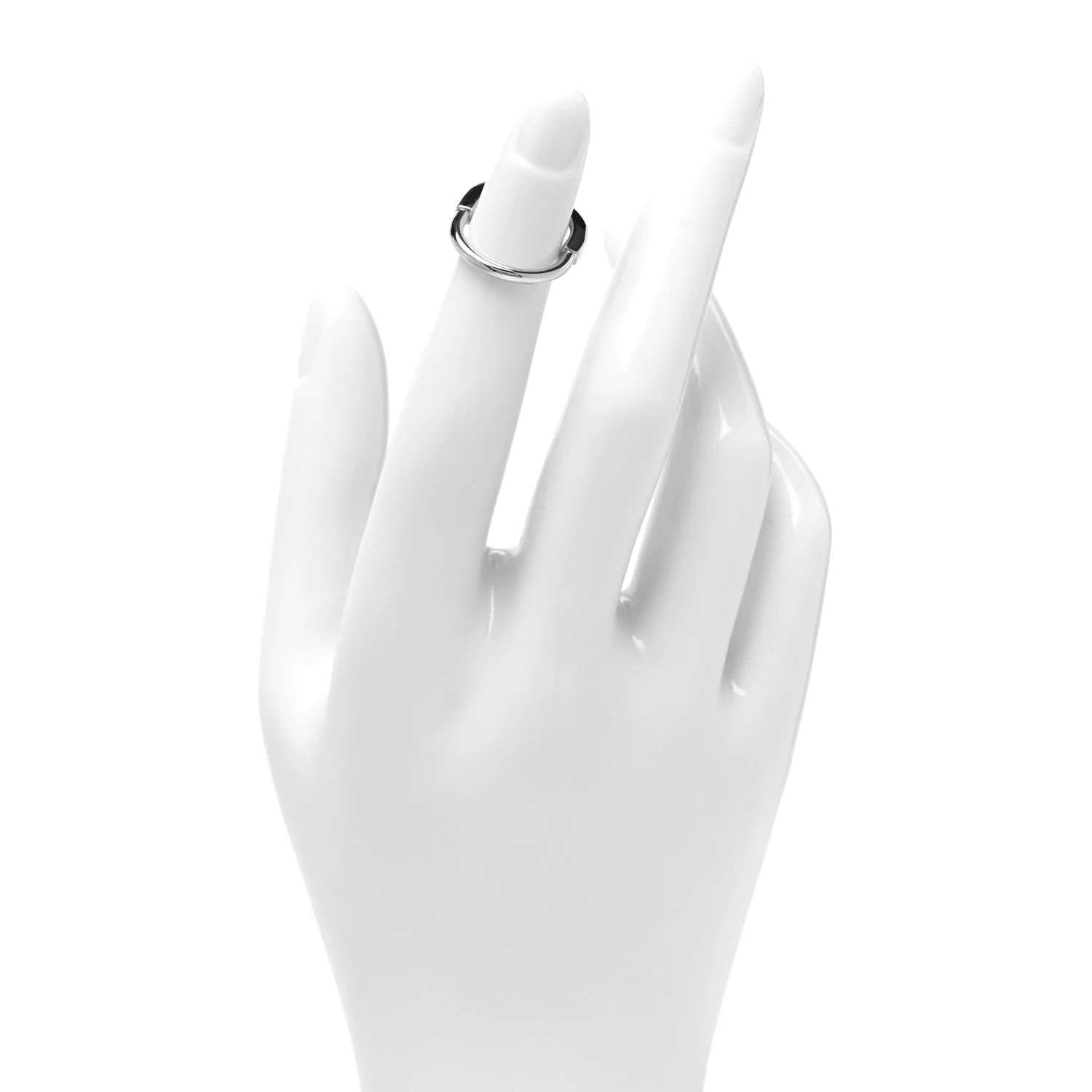 18K White Gold Lock 44 3 2