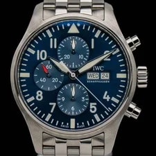 IWC — 2019 IWC Pilot Chronograph le Petit Prince Blue IW377717 43mm Full Set — Watch — resale