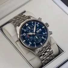 2019 IWC Pilot Chronograph le Petit Prince Blue IW377717 43mm Full Set 3