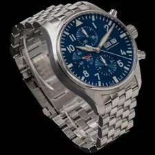 2019 IWC Pilot Chronograph le Petit Prince Blue IW377717 43mm Full Set 4