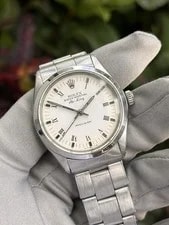 Rolex Airking Ref. 5500 / White Roman Dial / Oyster Bracelet / 34mm / Only 2