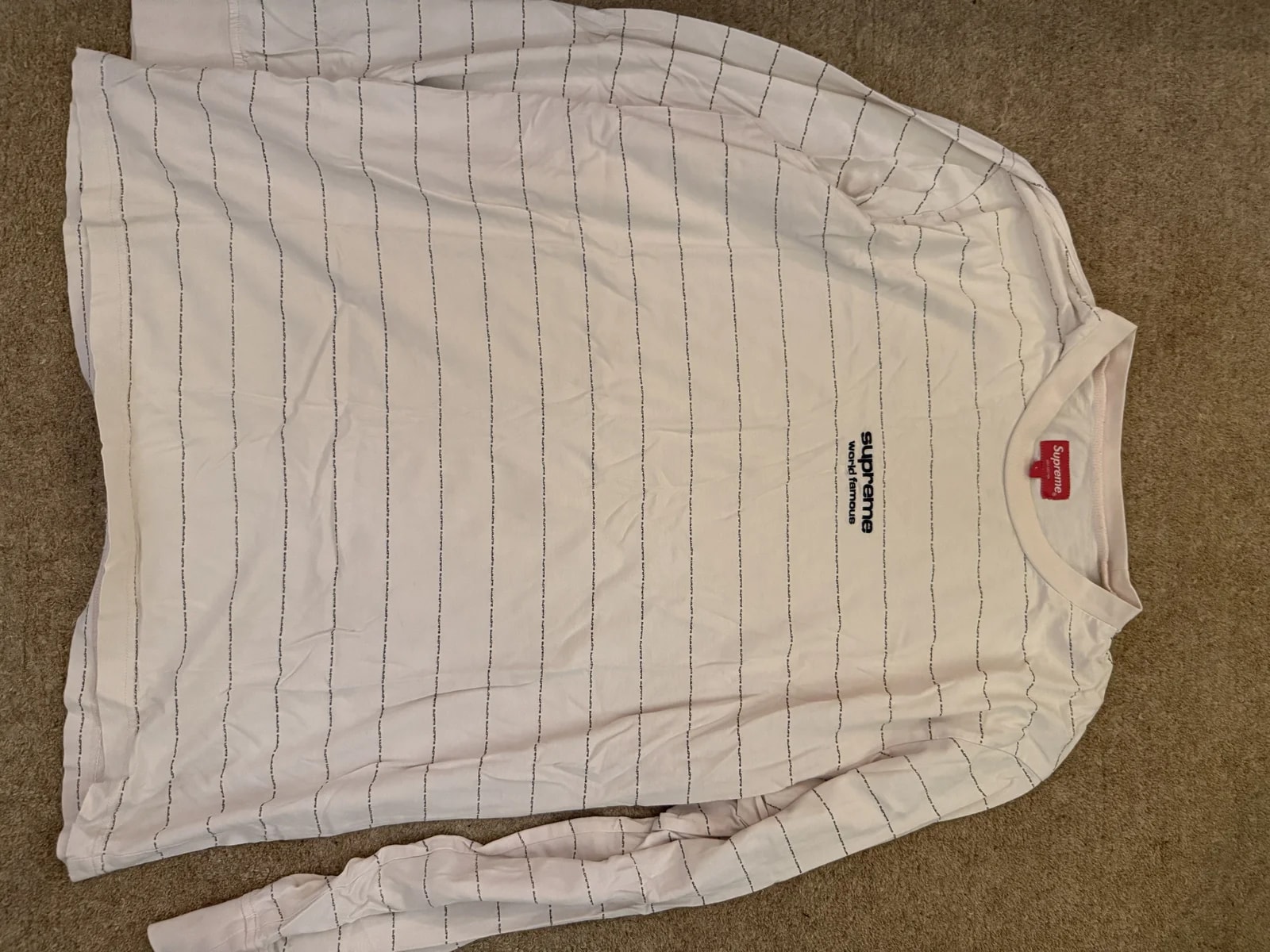Supreme — Supreme World Famous Long Sleeve Shirt — streetwear — resale