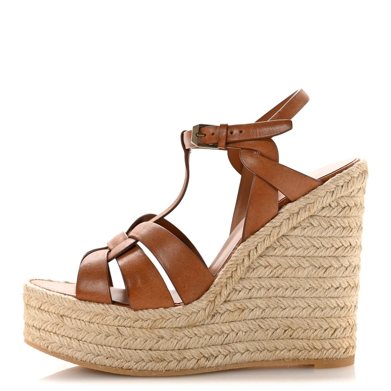 Saint Laurent — 85 Platform Espadrille Wedge 39.5 — Designer Shoe — resale