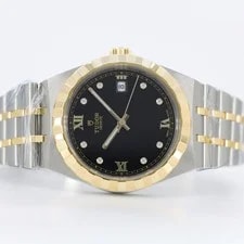 Tudor Royal 38mm Black Diamond Dial Steel & Yellow Gold M28503-0004 2