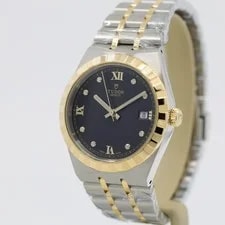 Tudor Royal 38mm Black Diamond Dial Steel & Yellow Gold M28503-0004 4