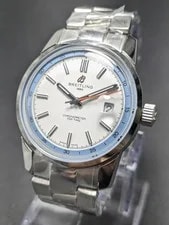 2020's Breitling B31-AB3113-38mm Sky Blue & White Dial - Lightly Condition 3