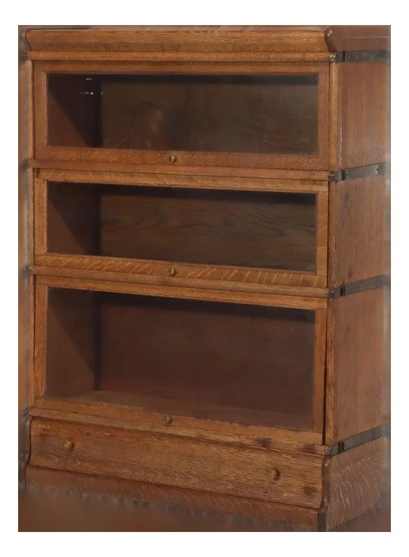 Globe Wernicke — Antique Globe Wernicke Arts & Crafts 3-Stack Barrister Bookcase — Furniture — resale