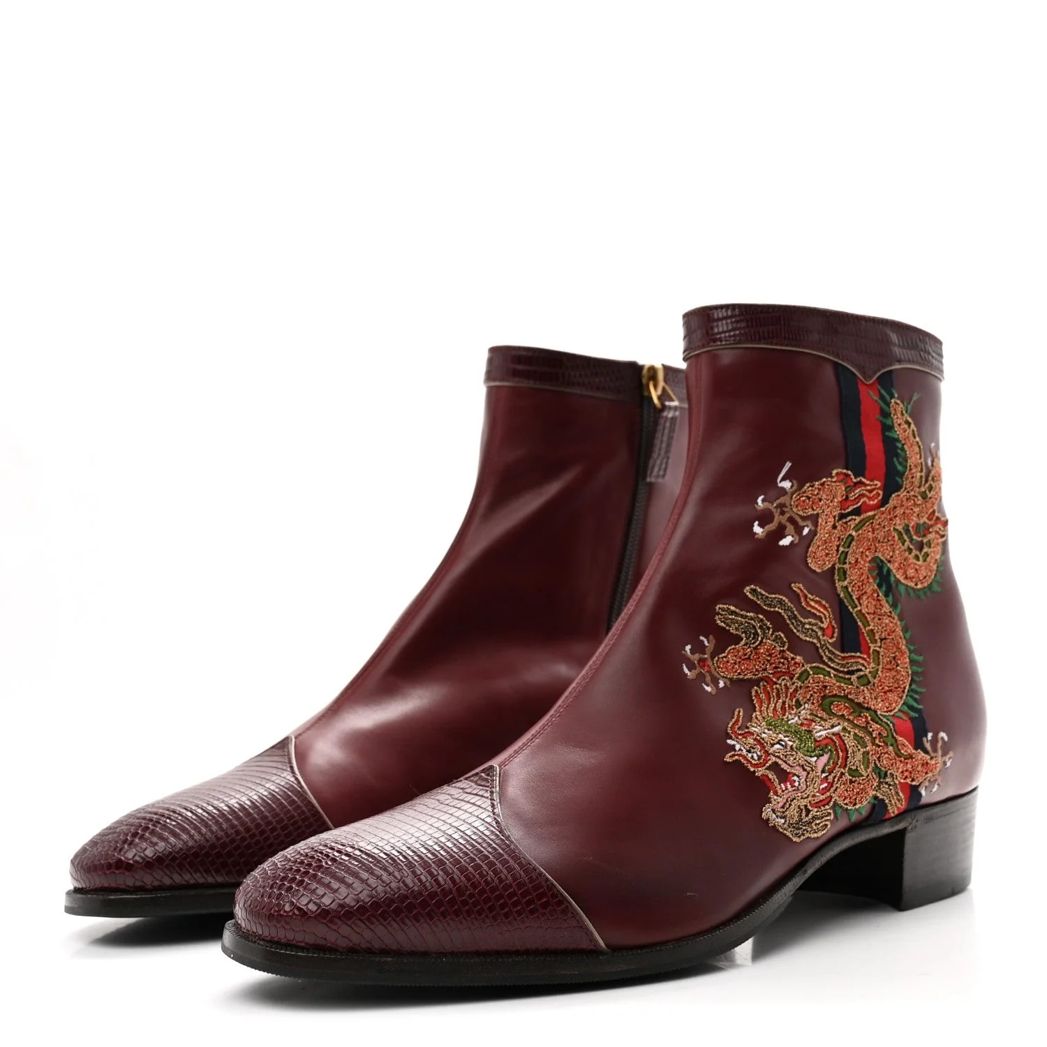 Malaga Kid Web Dragon Embroidered Ankle 8.5 4