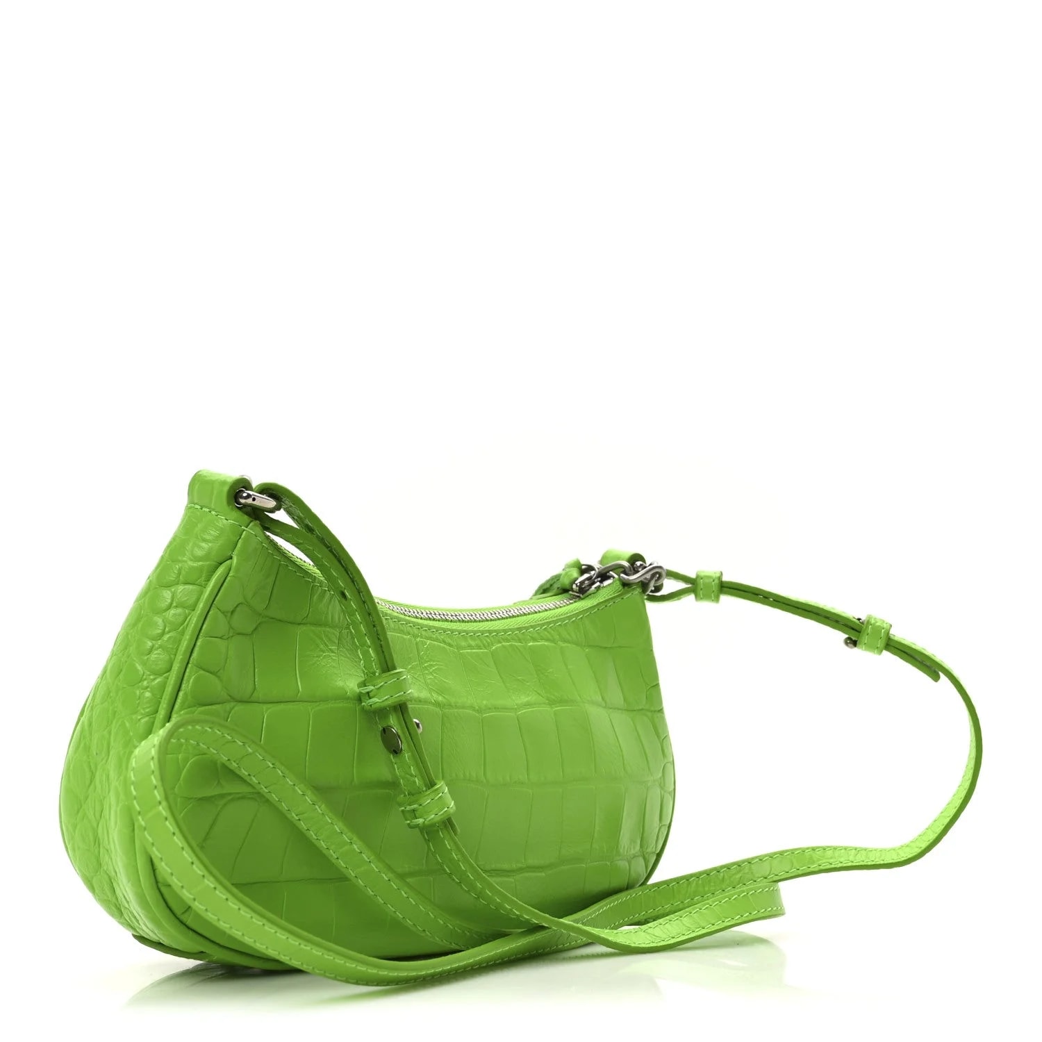 Extra Supple Embossed le Cagole Mini With Chain Acid 3