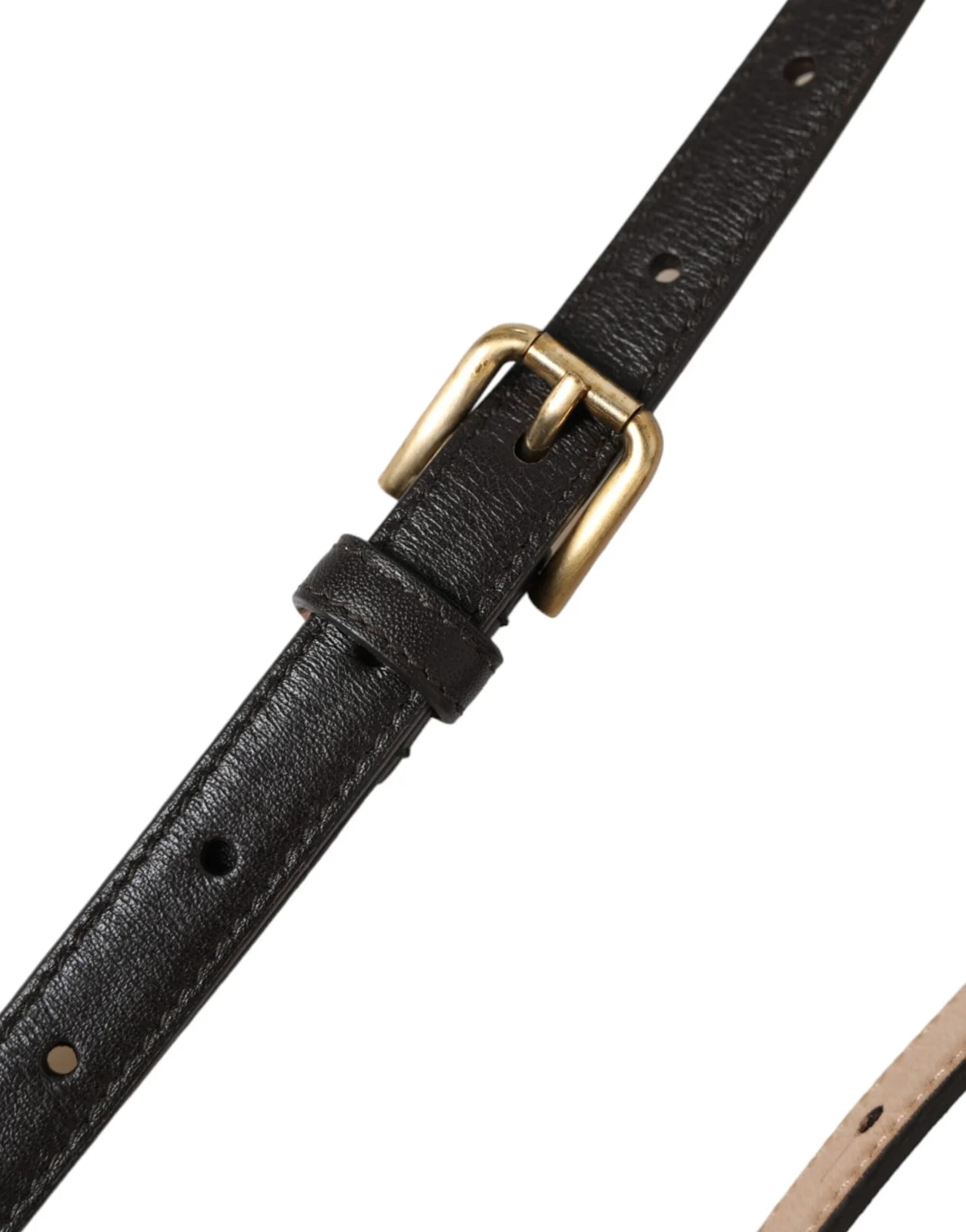 Dolce & Gabbana Long Skinny Metal Buckle Belt 4