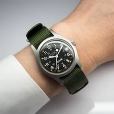 Hamilton Khaki Quartz Military Nato Band 33mm Stainless Steel Pro 2