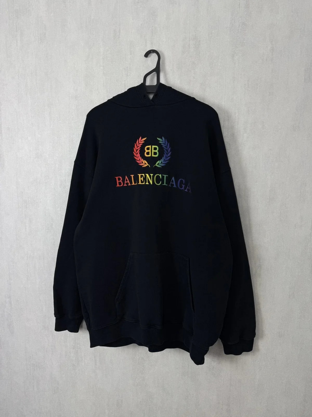 Balenciaga — Balenciaga Hoodie Crest Logo Embroidered — streetwear — resale