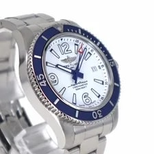 Breitling Superocean A17366 42mm Stainless Steel White Dial Automatic Box #KN406 3