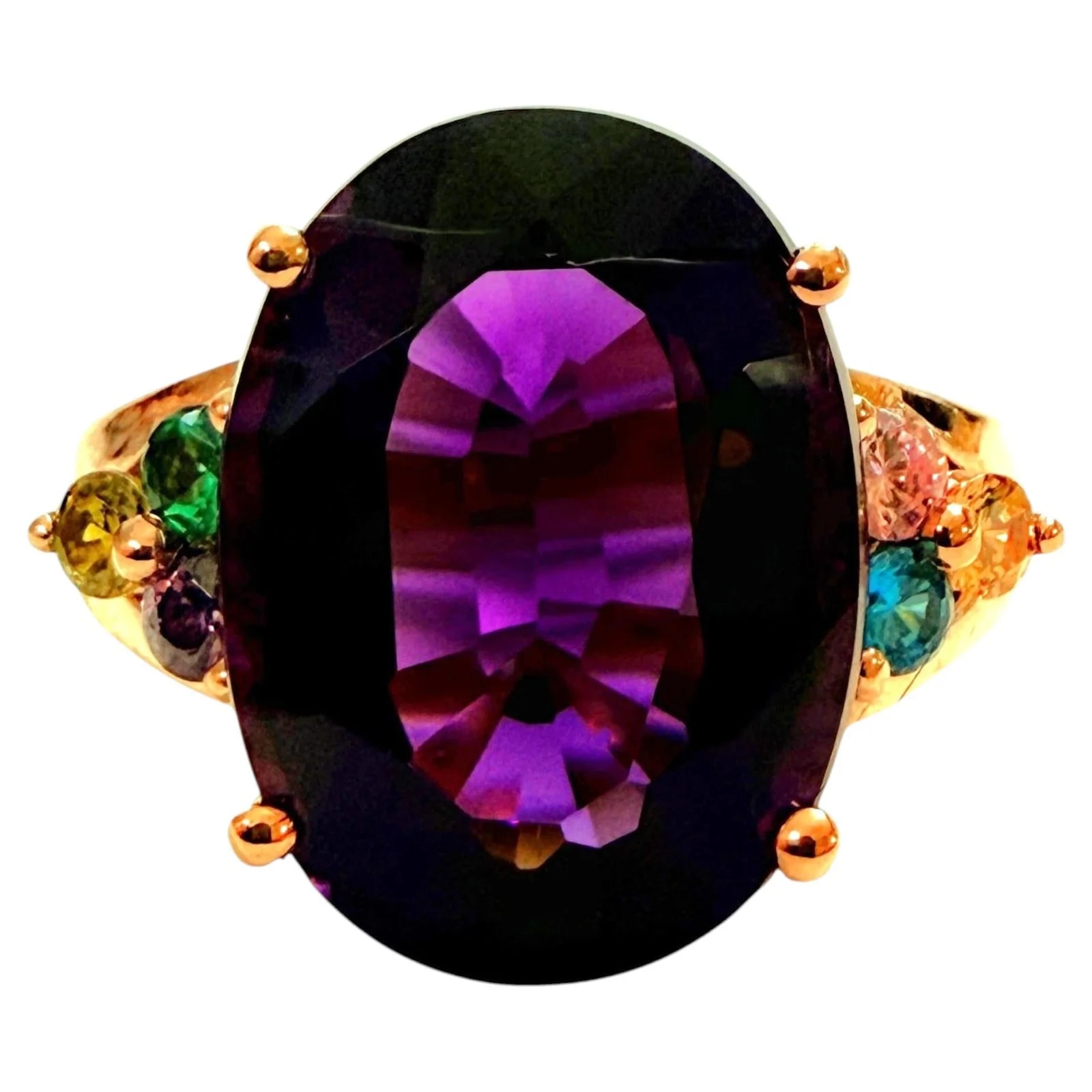 New 8.70 Carat Rose Gold Plated Sterling — Jewelry — resale