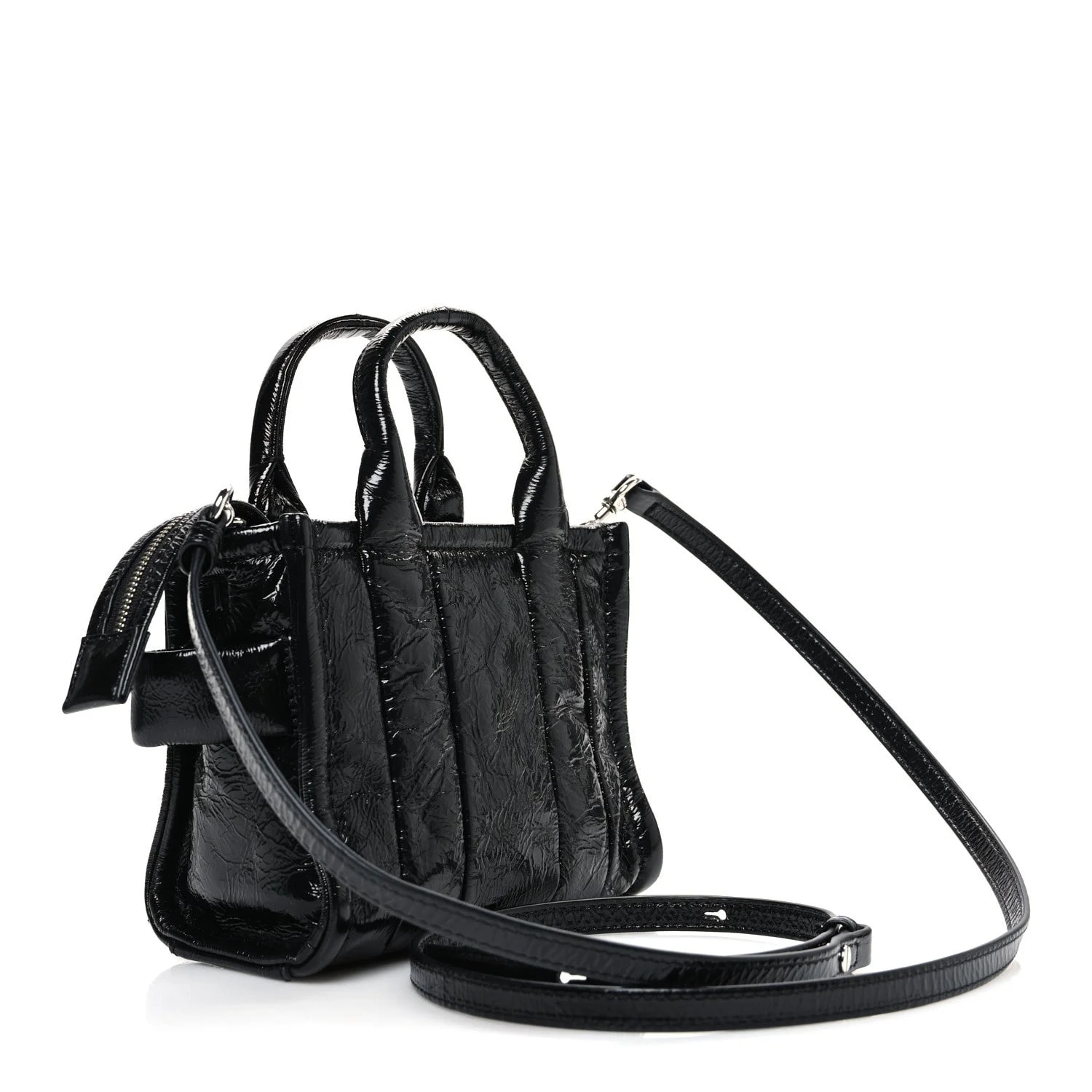 Shiny Crinkled Mini the Tote Bag 3