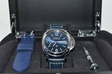 Panerai — 2022 Panerai Luminor Blu Mare Hand Wind Blue Dial PAM01085 Warranty — Watch — resale
