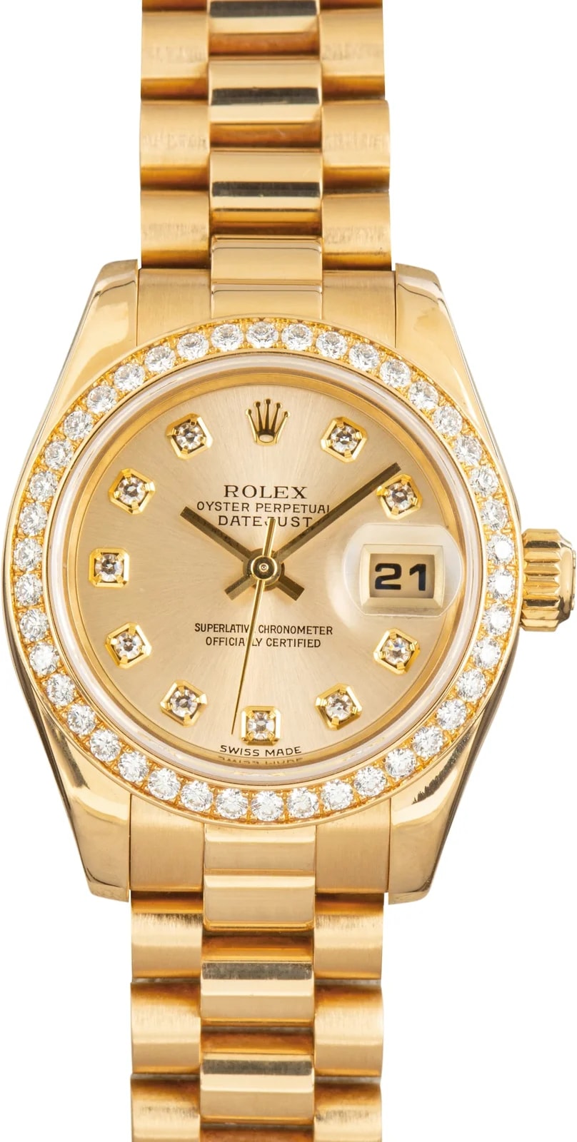 Rolex Datejust 179138 Champagne Diamond Dial 4