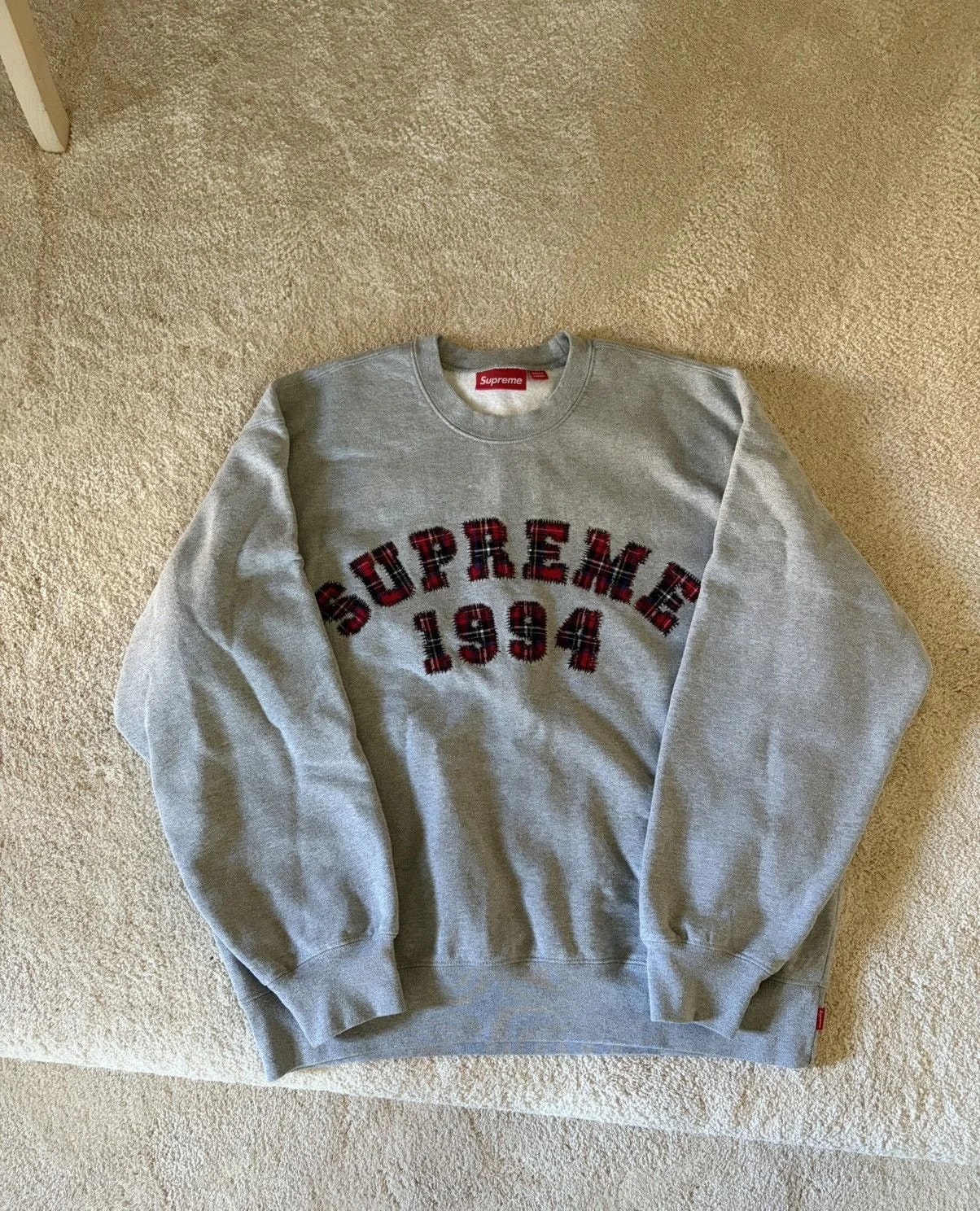 Supreme Plaid Arc Crewneck ‘Heather ’ 2