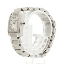 Cartier Tank Française SM W51008Q3 20.3mm Ivory Dial Quartz 2001 #OTW772 2