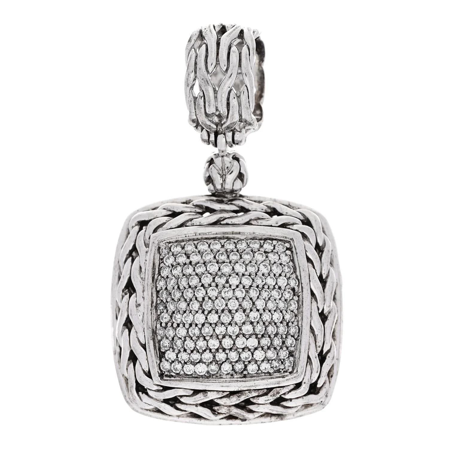 John Hardy — 24mm Classic Chain Pave Enhancer — Jewelry — resale