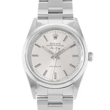 Rolex — Rolex Air King 34 14000 Silver Index Dial Steel Oyster Papers — Watch — resale