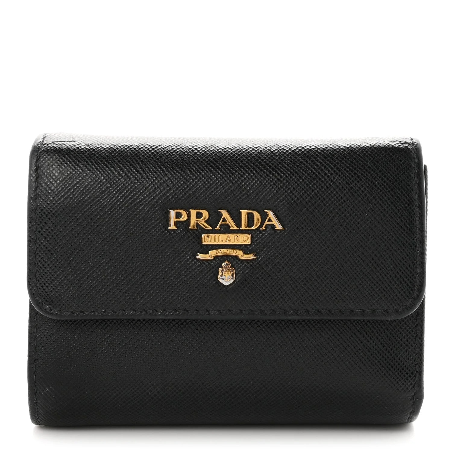 Prada — Metal Tri-Fold Wallet — Accessory — resale