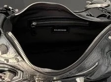 Balenciaga le Cagole Half-Crescent – Oil Wax Studded 4