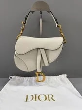 Dior — Christian Dior Saddle Small Grained Auth — Handbag — resale