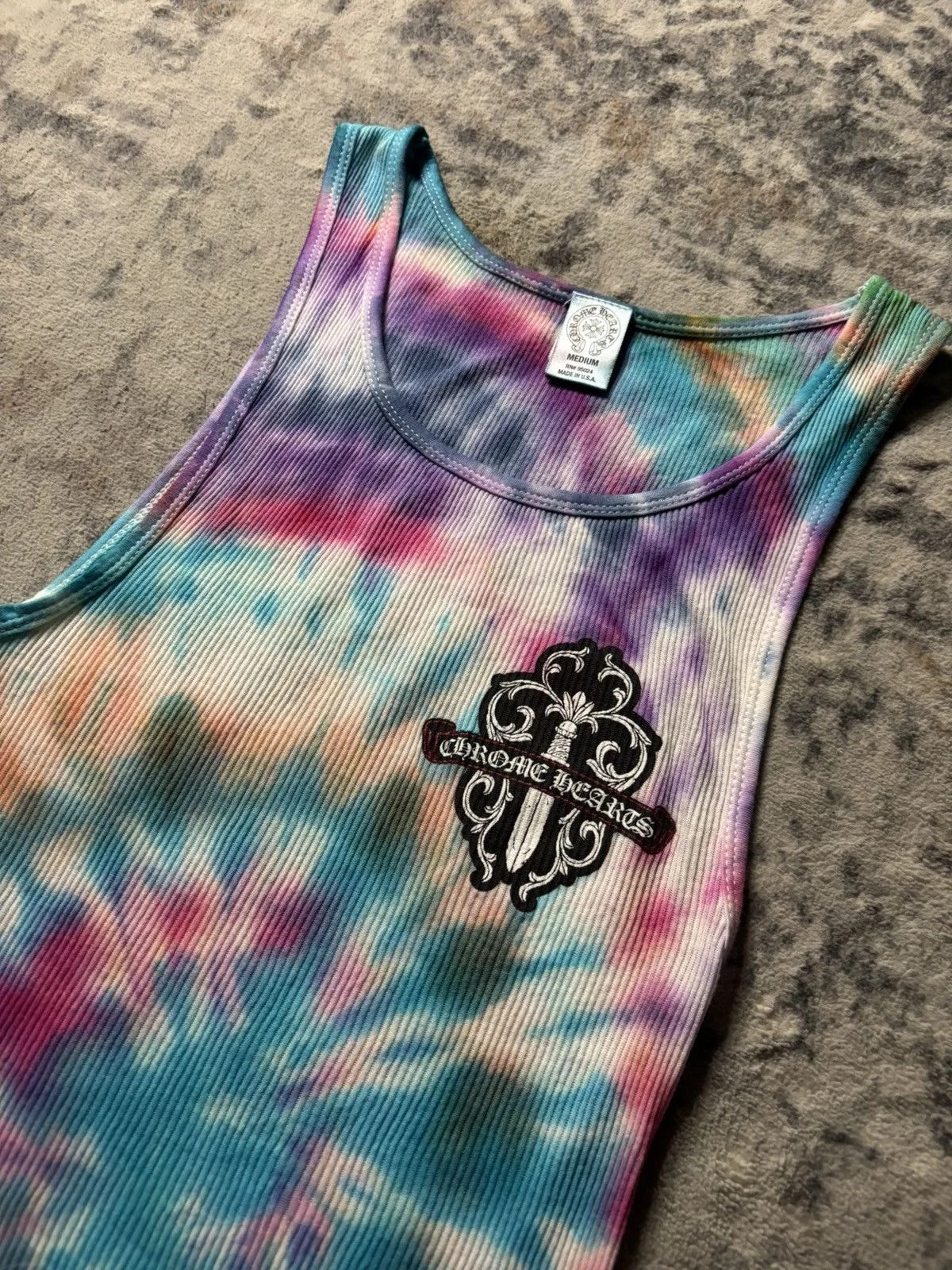 Chrome Hearts — Hearts Vine Dagger Tie Dye Tank Top — streetwear — resale