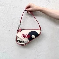 Dior — ☆☆☆☆☆christian Dior 2004 Hardcore Record Motif Saddle — Handbag — resale