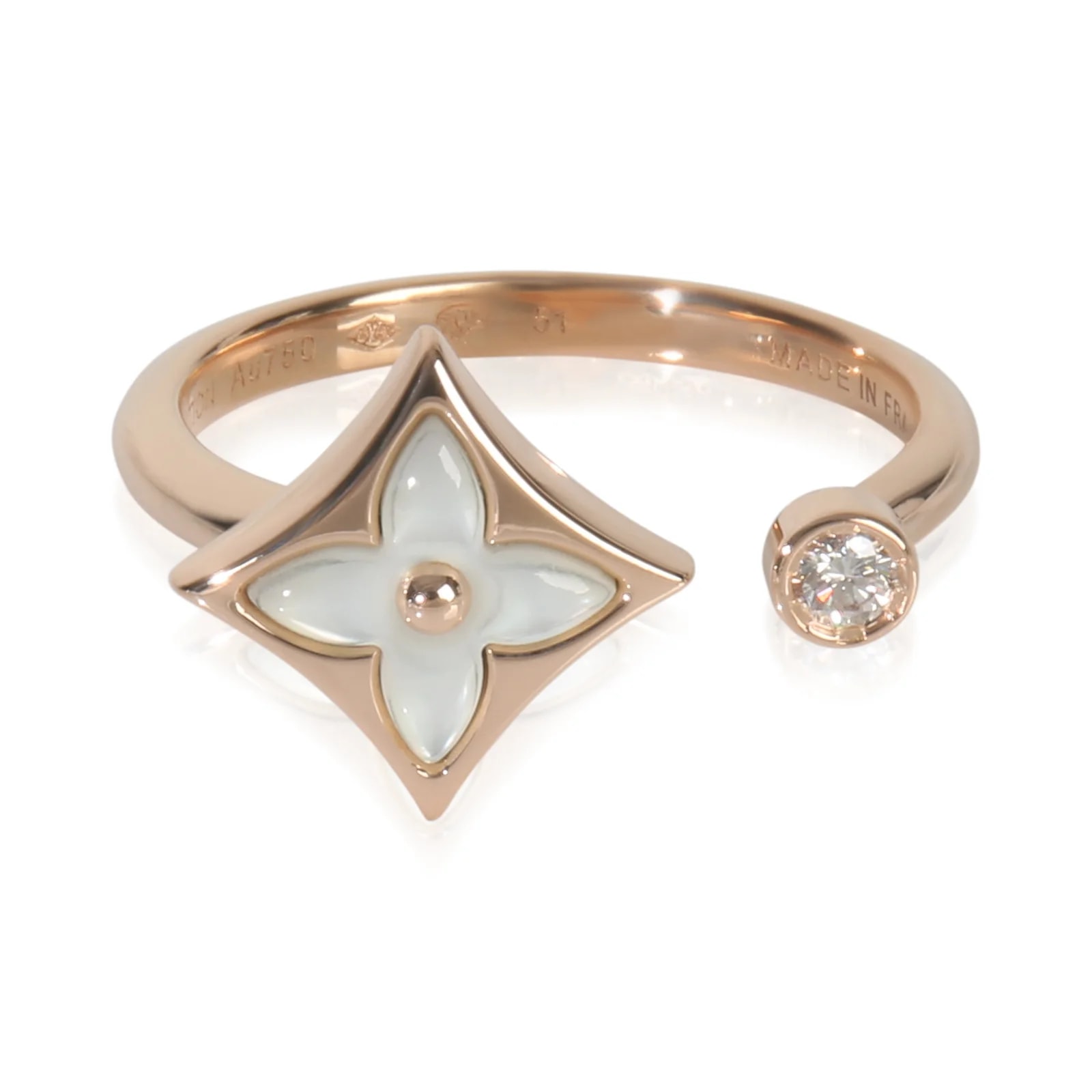 Louis Vuitton — Louis Vuitton Rose Gold Mother of Pearl and Blossom 18k — Jewelry — resale