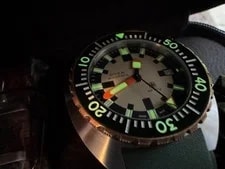 Doxa Army Bronze Automatic Diver W Ceramic Bezel FKM Rubber Box & Papers 300m 3