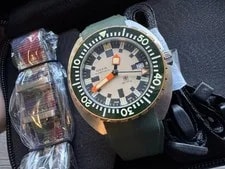 Doxa Army Bronze Automatic Diver W Ceramic Bezel FKM Rubber Box & Papers 300m 4
