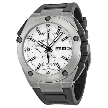 IWC — Ingenieur Double Chronograph Silver Dial Rubber Strap Automatic IW386501 — Watch — resale