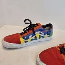 Vans 10 Old Skool Statement Block Casual Shoes Laces 2