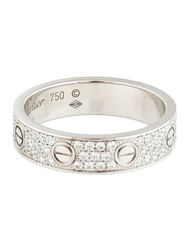 Cartier — Love , Small Model, Pavéd — Jewelry — resale